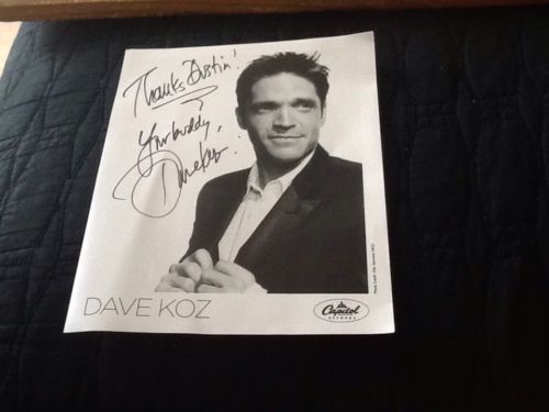 DAVE KOZ, JAZZ SAXOPHONIST GREAT, RARE AUTOGRAPHED 2003 Photo