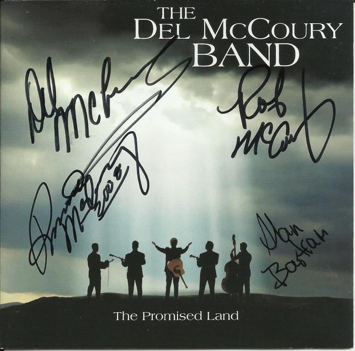 The Del McCoury Band Signed Autographed CD Cover of The Promised Land