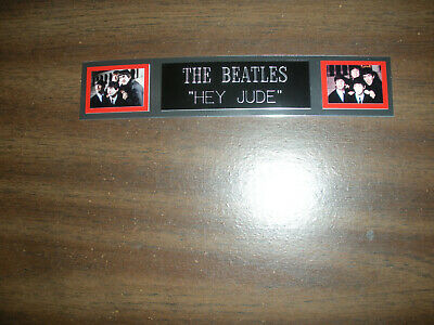 THE BEATLES (HEY JUDE) NAMEPLATE FOR SIGNED PHOTO/RECORD/ALBUM