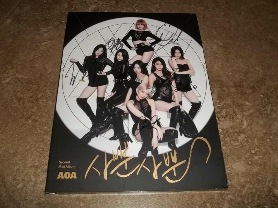 AOA - LIKE A CAT 2nd MINI ALBUM SIGNED Super rare!