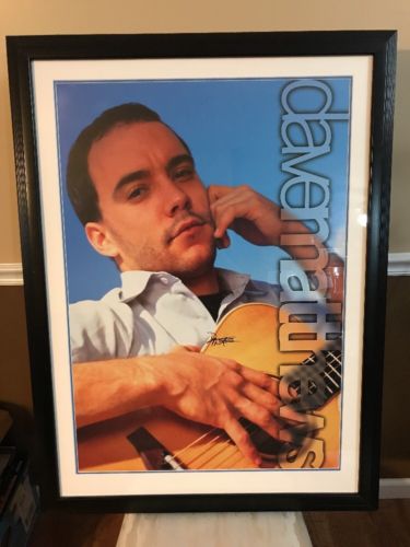 Huge Dave Matthews Autographed Framed Poster 41