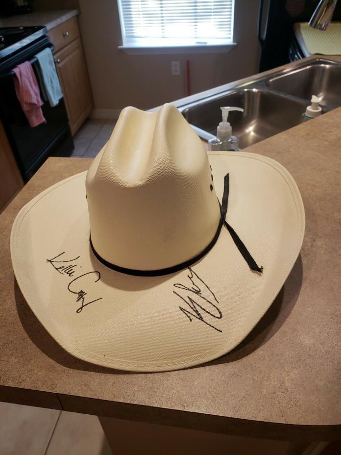 Kenny Chesney Kellie Coffey Autographed Cowboy Hat