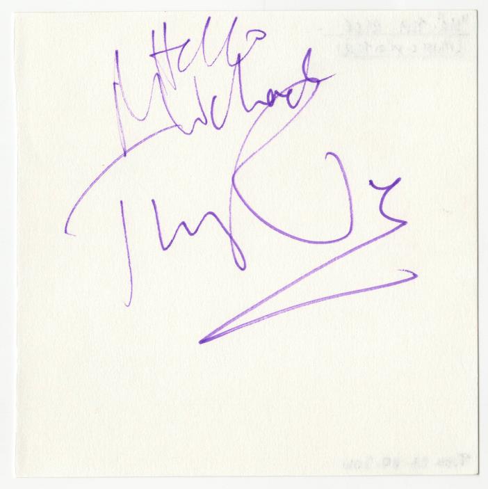 Tim Rice signed autographed album page! RARE! Guaranteed Authentic!