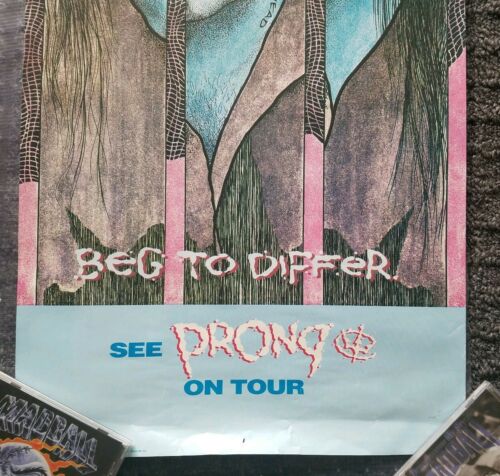 PRONG BEG TO DIFFER POSTER 15×38 slayer metallica pantera