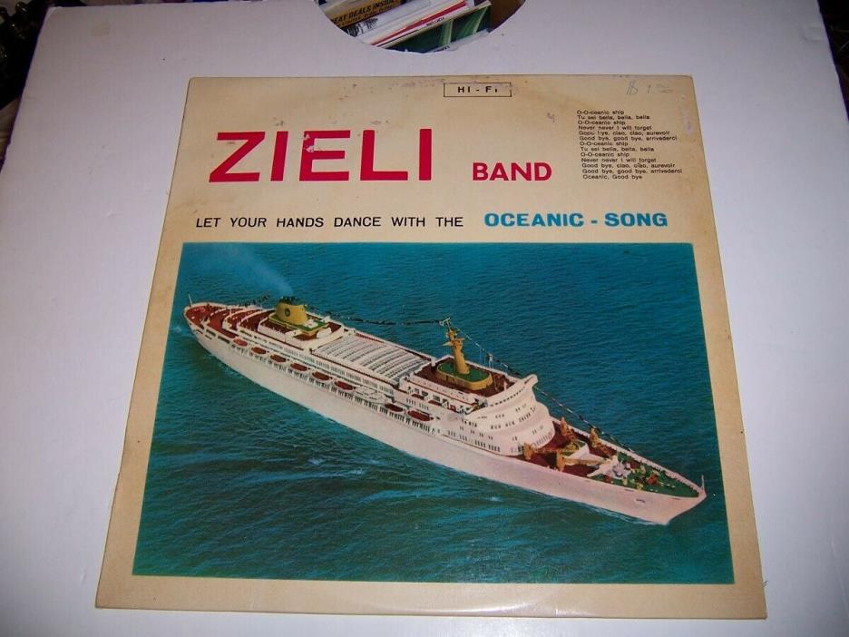 Autographed Signed 6 Signature Zieli Band Oceanic Song Record - Note spot damage