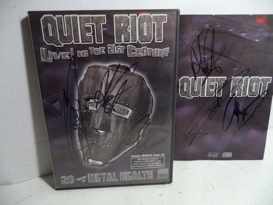 Quiet Riot, Live In The 21st Century DVD And CD Set Signed Excellent