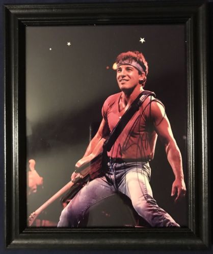 BRUCE SPRINGSTEEN (8 & 10 Photo) Signed autograph framed display with COA