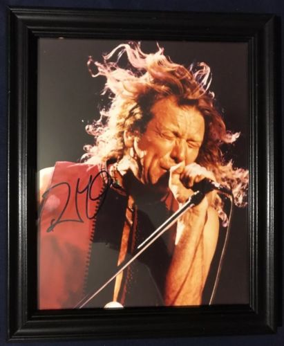 ROBERT PLANT  (8 & 10 Photo) Signed autograph framed display with COA