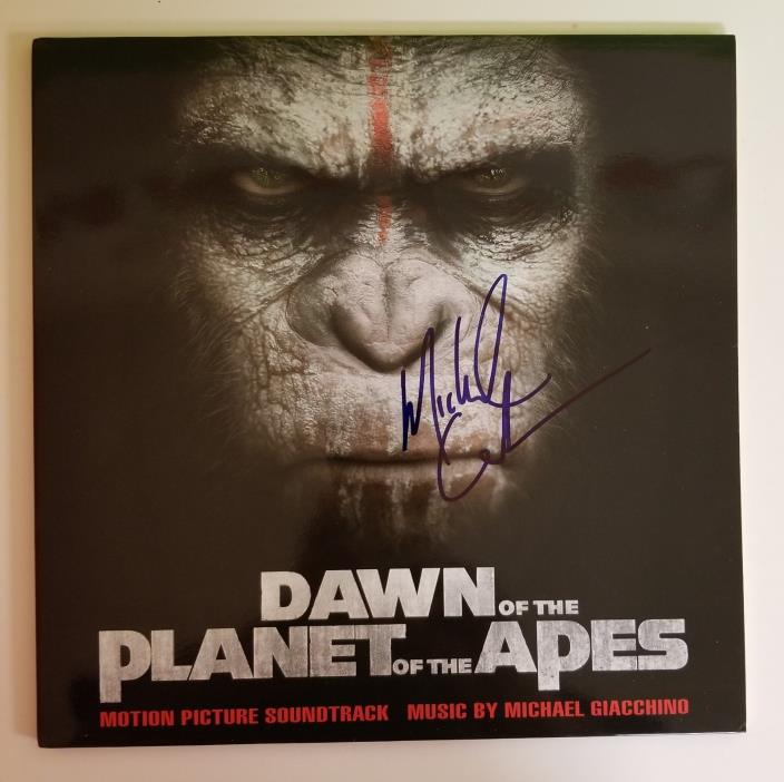 Michael Giacchino SIGNED AUTO Dawn of the Planet of the Apes LP ....PSA/DNA