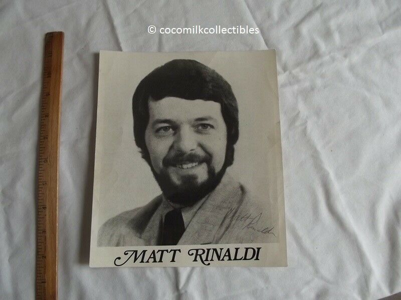 1980's Autographed Photo Matt Rinaldi Rochester NY Bowling for Dollars WORK Ch13