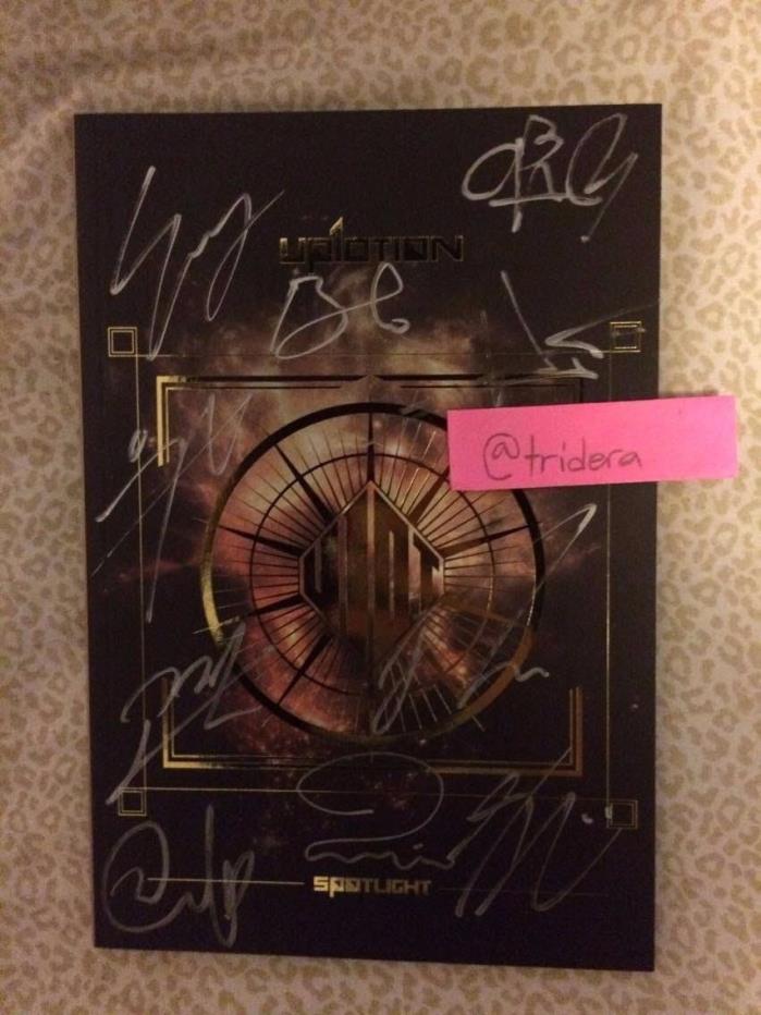 UP10TION Spotlight Album 3rd Mini Gold Signed By All Members Authentic Mwave