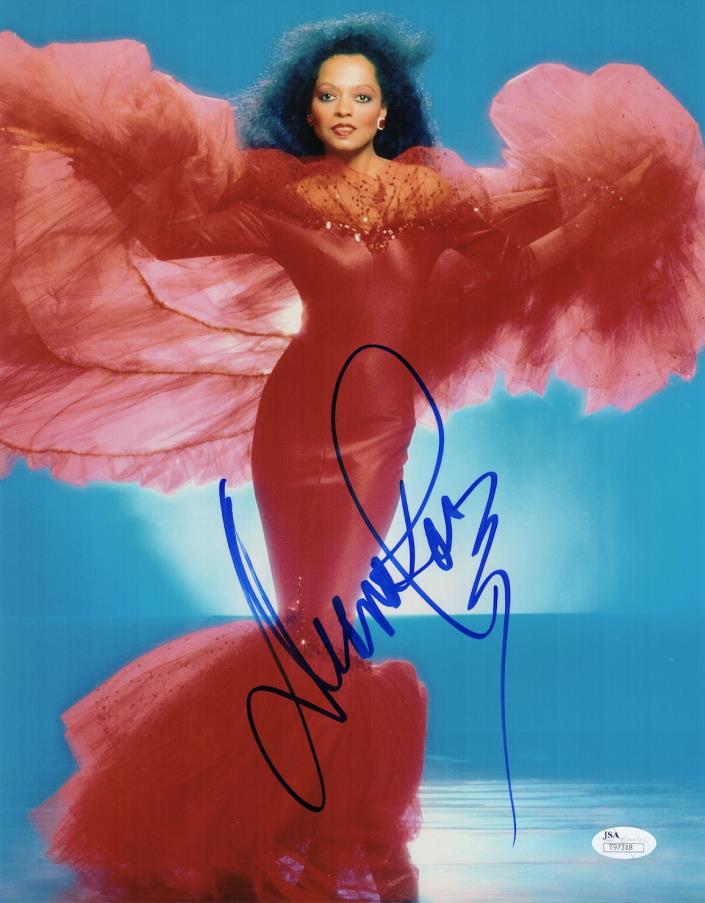 Diana Ross signed autographed 11x14 photo! Music Legend! JSA COA!