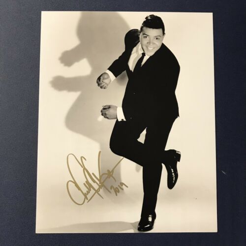 CHUBBY CHECKER HAND SIGNED 8x10 PHOTO SINGER THE TWIST RARE AUTHENTIC AUTOGRAPH