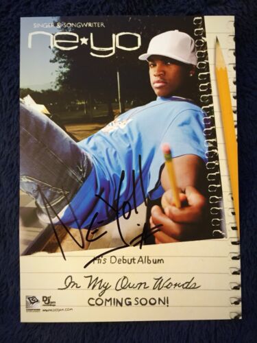 NeYo Promotional Card In My Own Words Signed Autograph! (RARE!)