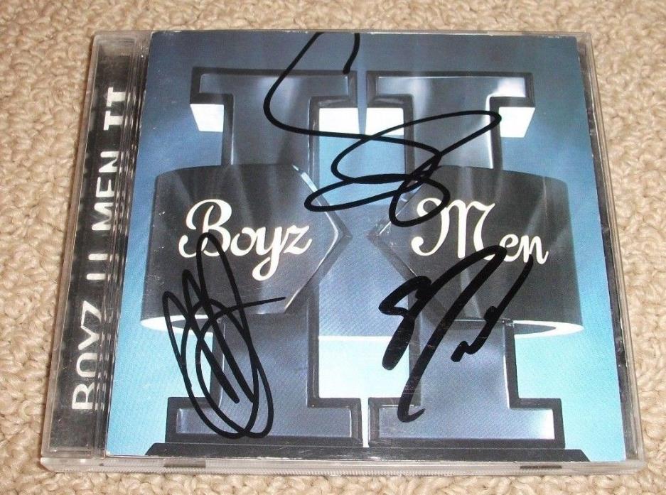 BOYS II MEN SIGNED II CD! SIGNED BY NATHAN MORRIS, WANYA MORRIS & SHAWN STOCKMAN