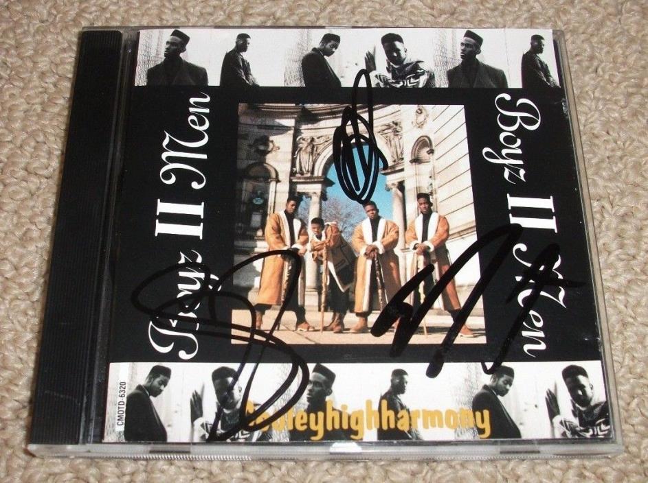 BOYS II MEN - SIGNED COOLEYHIGHHARMONY CD! SIGNED BY 3 MEMBERS! AUTOGRAPHED