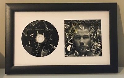 Nick Jonas SIGNED Last Year Was Complicated autograph auto FRAMED cd album bro