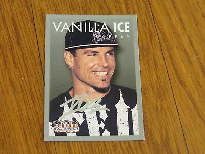Vanilla Ice Autographed Card Hand Signed
