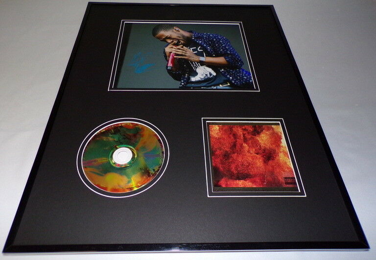 Kid Cudi Signed Framed 16x20 Indicud CD & Photo Set