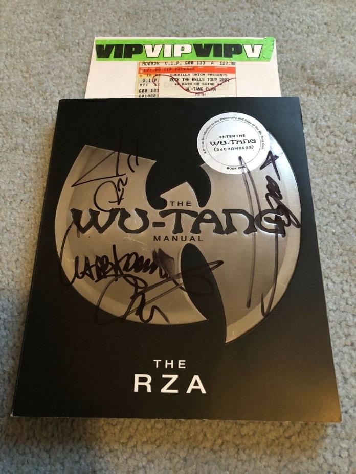 Signed - The Wu-Tang Clan Manual by The RZA - 4 Members Autographs!