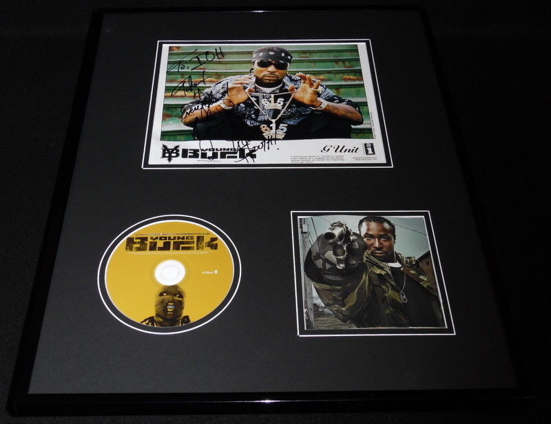 Young Buck Signed Framed 16x20 Straight Outta Cashvile CD & Photo Set