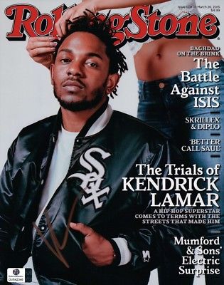 Kendrick Lemar Signed Autographed 8X10 Photo Rolling Stone Cover Print GV842346