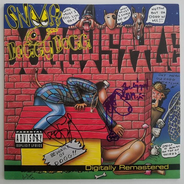 Snoop Dogg Joe Cool Signed & Sketched Doggystyle Vinyl Record LEGEND ARTIST RAD