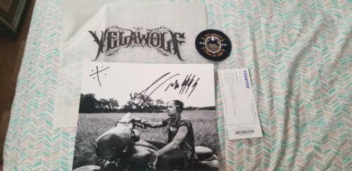 YELAWOLF TRIAL BY FIRE AUTOGRAPHED PHOTO AND PATCH and Ticket Stub