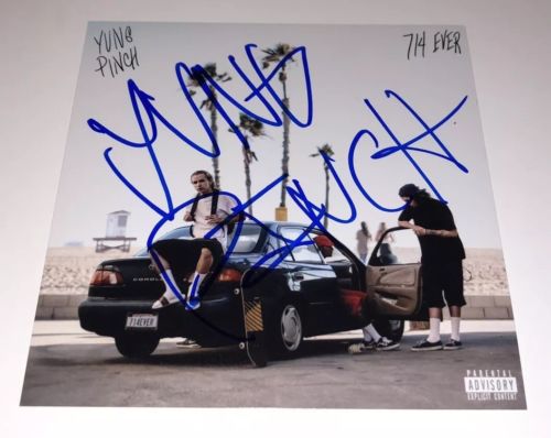YUNG PINCH SIGNED 714 EVER CD ALBUM PHOTO RAPPER AUTOGRAPH (Lil Skies Mod Sun)