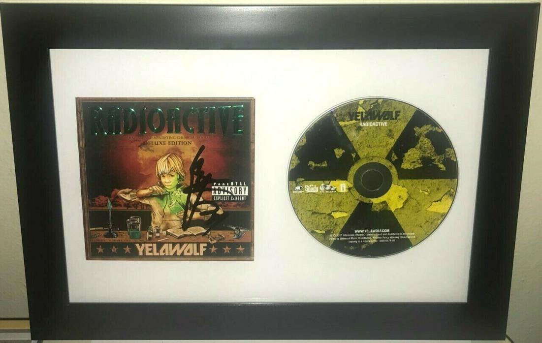 YELAWOLF RAPPER SIGNED AUTOGRAPHED FRAMED RADIOACTIVE CD (EMINEM KID ROCK) PROOF