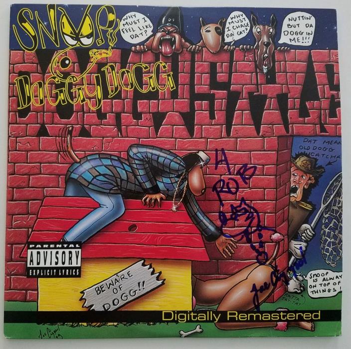 Joe Cool Signed & Sketched Snoop Dogg Doggystyle Vinyl Record LEGEND ARTIST RAD