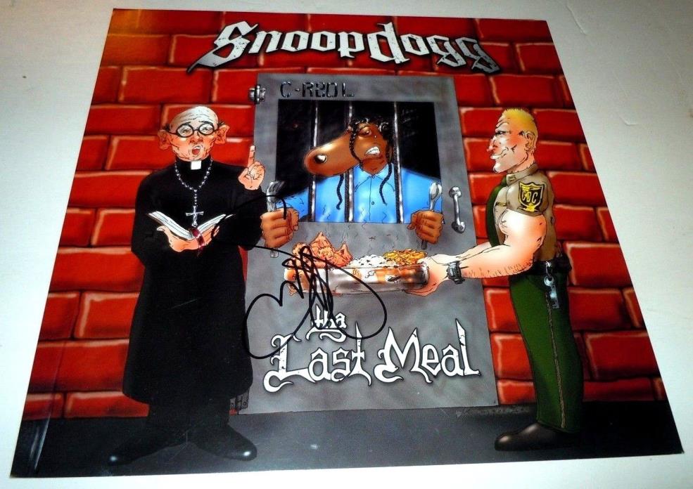SNOOP DOGG~The Last Meal~Signed~Original Promo Poster Flat~12x12~Excellent~2000