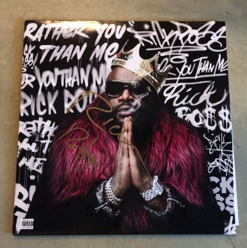 Rick Ross Signed Autographed Rather You Than Me Vinyl LP Record