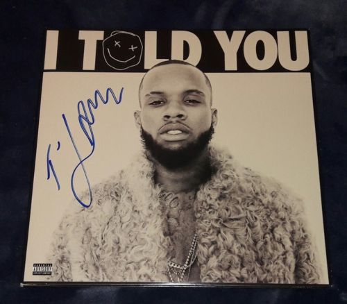 Tory Lanez Autographed Signed I Told You Debut Album Vinyl Say It Grammy