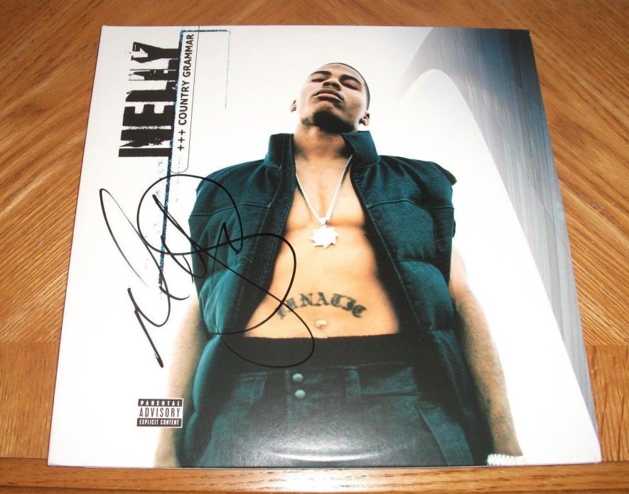 NELLY - SIGNED COUNTRY GRAMMAR VINYL LP RECORD *AUTOGRAPHED* RAPPER ST. LOUIS