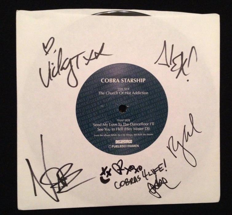 COBRA STARSHIP SIGNED AUTOGRAPH 7