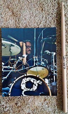 Butch Vig Lot Signed 8x10 Photo Drum Stick Autographed Garbage Nirvana