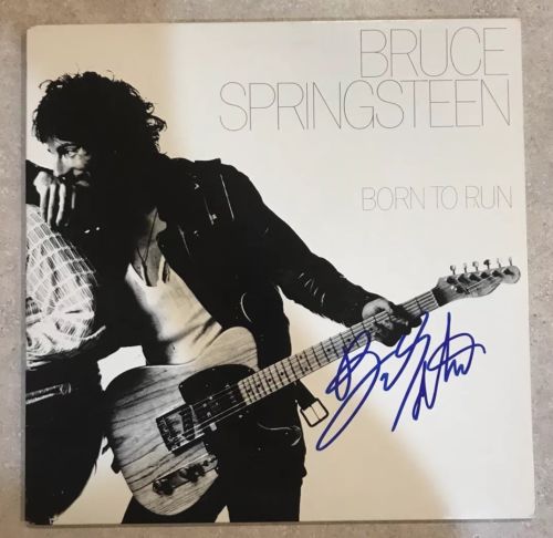 BRUCE SPRINGSTEEN SIGNED BORN TO RUN LP COVER