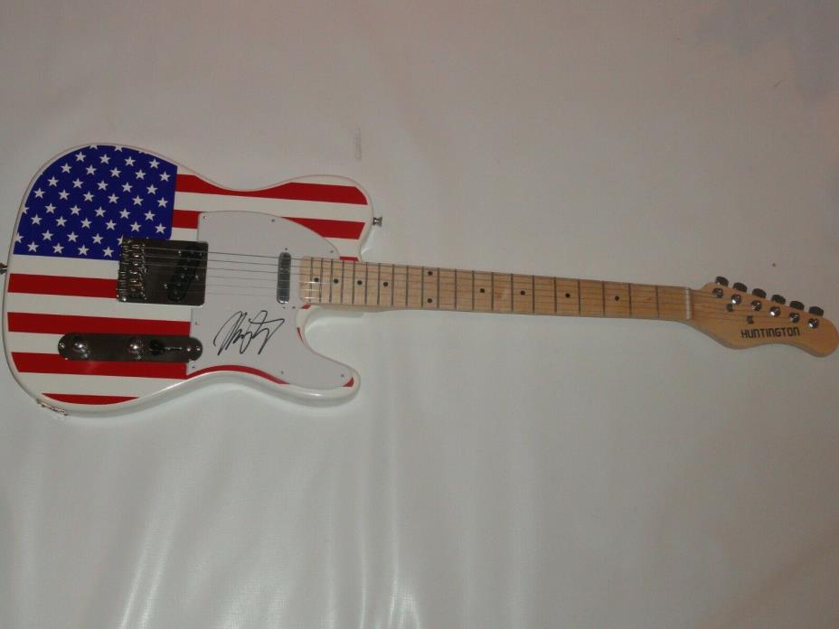 MIKE PORTNOY SIGNED USA FLAG ELECTRIC GUITAR DREAM THEATRE LEGEND PROOF RARE