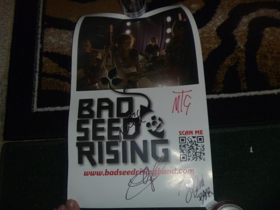 BAD SEED RISING SIGNED 11X17 POSTER CHARM CITY BALTIMORE 606