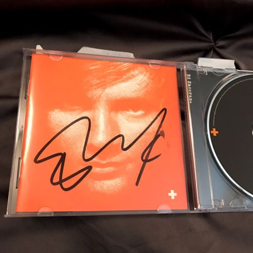 Ed Sheeran Signed Plus + Cd Autograph Autographed Copy