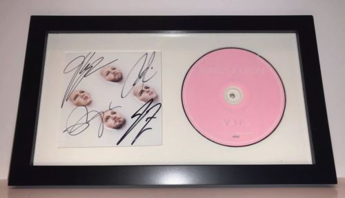KINGS OF LEON FULL BAND SIGNED WALLS CD ALBUM FRAMED AUTOGRAPH CALEB FOLLOWILL