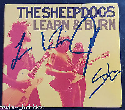 The Sheepdogs Learn and Burn Band Autographed Signed CD & Cover COA B