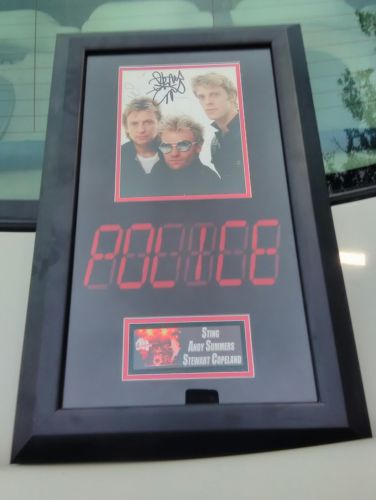 Sting and the Police Autograph Picture Framed & Matted 17.5