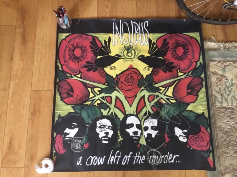 Incubus poster signed by the entire band including Bandon Boyd