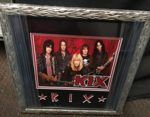 Beautiful Framed Kix Autographed Photo Comes With COA