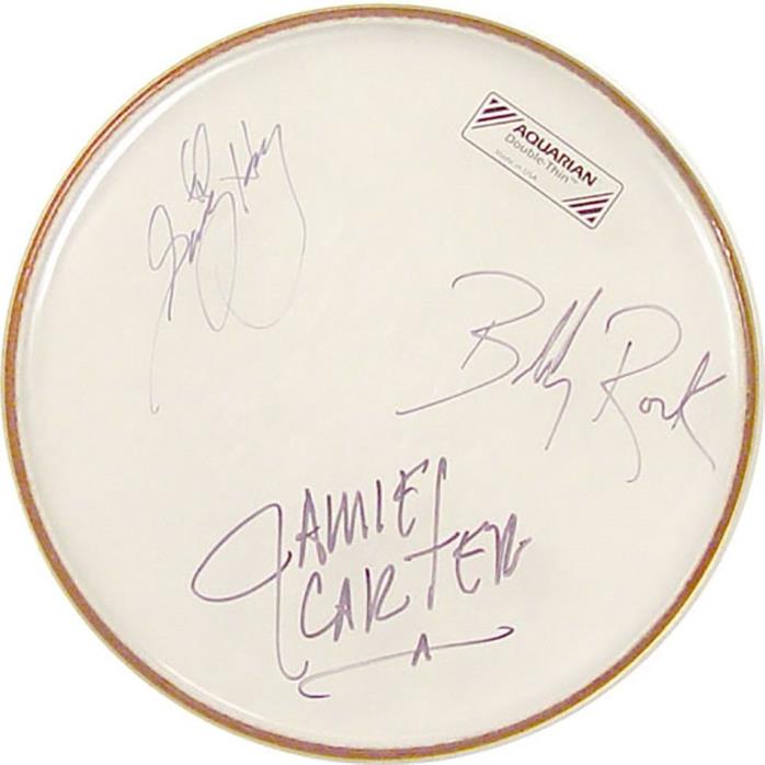 GARY HOEY authentic autographed DRUM HEAD stage used BOBBY ROCK 2003 tour