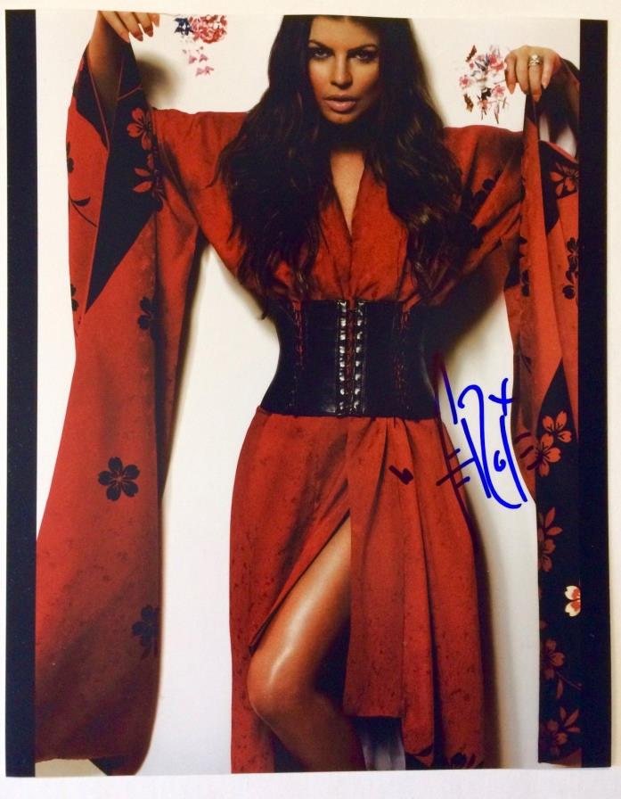 Fergie Hand Signed Autograph Black Eye Peas The Four Show 8 x 10 PHOTO  TM W/COA