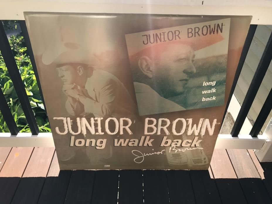 Junior Brown 36X36 PROMO FOAM CORE POSTER Long Walk Back promo poster 1998