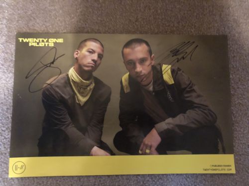 Twenty One Pilots Signed Autographed Trench Poster Tyler Joseph Josh dun